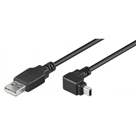 Kabel Usb 2.0 A Mini-b M/m 1.8m Kątowy Czarny